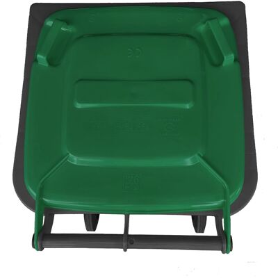 MOBIL PLASTIC Bidone Carrellato Grigio Coperchio Verde Pattumiera Per Raccolta Differenziata Rifiuti 120 Lt Con Ruote MOBIL PLASTIC Bidone Carrellato Grigio Coperchio Verde Pattumiera Per Raccolta Differenziata Rifiuti 120 Lt Con Ruote