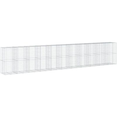 HELLOSHOP26 Gabbione Da Esterno Versatile 1100 X 100 X 200 Cm Facile Da Montare Stile Moderno Ferro Zincato Argento 020055613 HELLOSHOP26 Gabbione Da Esterno Versatile 1100 X 100 X 200 Cm Facile Da Montare Stile Moderno Ferro Zincato Argento 020055613