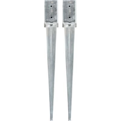 vidaXL Picchetti di Terra 2 pz - Pali di terra - Strutture da giardino vidaXL Picchetti di Terra 2 pz - Pali di terra - Strutture da giardino