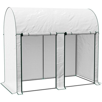 OEM Serra Da Giardino Da 2 M², 2 Porte Avvolgibili, Copertura In Pe 140g/m² Anti-uv, 2x1x1.78m, Bianco OEM Serra Da Giardino Da 2 M², 2 Porte Avvolgibili, Copertura In Pe 140g/m² Anti-uv, 2x1x1.78m, Bianco