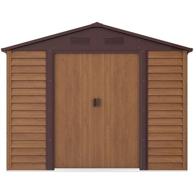 Unique Casetta Da Giardino In Metallo Zincato Effetto Legno 6,62 M² - Arsego Unique Casetta Da Giardino In Metallo Zincato Effetto Legno 6,62 M² - Arsego