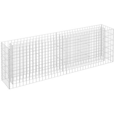 vidaXL Letto Rialzato in Acciaio Zincato 180x30x60cm - Bordi da Giardino vidaXL Letto Rialzato in Acciaio Zincato 180x30x60cm - Bordi da Giardino