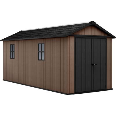 Keter Newton + 7517/1775- Casetta Da Giardino 539x246x230 Cm 2 Ante Per Deposito Attrezzi Finitura Effetto Legno Evotech+ In Resina Marrone E Nero Keter Newton + 7517/1775- Casetta Da Giardino 539x246x230 Cm 2 Ante Per Deposito Attrezzi Finitura Effetto Legno Evotech+ In Resina Marrone E Nero