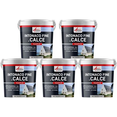 ARCANE INDUSTRIES Intonaco A Base Di Calce Per Decorazione Interna Ed Esterna - Tradiplus - 5 X 15 Kg Pisa Grigio Chiaro - ARCANE INDUSTRIES Intonaco A Base Di Calce Per Decorazione Interna Ed Esterna - Tradiplus - 5 X 15 Kg Pisa Grigio Chiaro -