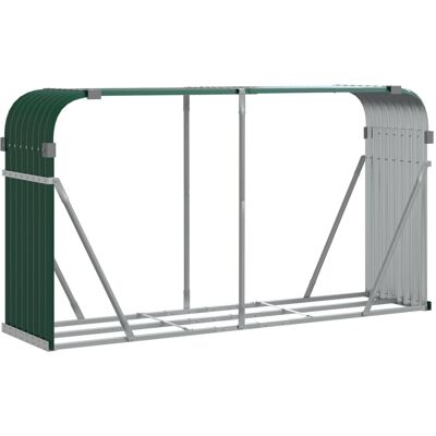 HELLOSHOP26 Portalegna 234 X 45 X 100 Cm Acciaio Zincato Verde 020043768 HELLOSHOP26 Portalegna 234 X 45 X 100 Cm Acciaio Zincato Verde 020043768