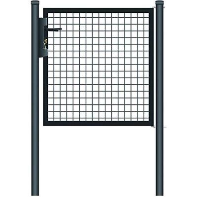 BLINKY Vigor- 69719 Strong Cancello Pedonale Telaio Tubolare Rete 50x50mm Pali 60mm 100x95 Cm Colore Antracite BLINKY Vigor- 69719 Strong Cancello Pedonale Telaio Tubolare Rete 50x50mm Pali 60mm 100x95 Cm Colore Antracite
