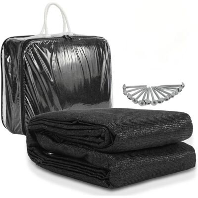 HENGDA Swanew Stuoia Per Tenda Da Campeggio, Stuoia Per Tenda Da Campeggio, Stuoia Per Tenda Da Campeggio, Telo Da Terra Per Caravan 400x400cm,nero HENGDA Swanew Stuoia Per Tenda Da Campeggio, Stuoia Per Tenda Da Campeggio, Stuoia Per Tenda Da Campeggio, Telo Da Terra Per Caravan 400x400cm,nero