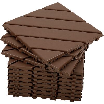 RANDACO 77 Piastrelle Per Patio Quadrate - Giunzione Fai Da Te Pannelli - Per Patio - Plastica - 30x30cm - 77 Pezzi/7 M² - Antracite RANDACO 77 Piastrelle Per Patio Quadrate - Giunzione Fai Da Te Pannelli - Per Patio - Plastica - 30x30cm - 77 Pezzi/7 M² - Antracite