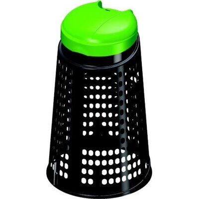 Artplast Eco-Cubo - Contenitore dei rifiuti 120L, Verde/Nero - Esterno/Interno Artplast Eco-Cubo - Contenitore dei rifiuti 120L, Verde/Nero - Esterno/Interno