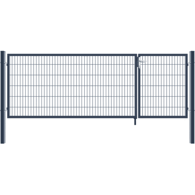 Home Deluxe Cancello Da Giardino A Doppia Anta Aditus Colore: Antracite, Dimensioni: 120 X 350 Cm - Home Deluxe Cancello Da Giardino A Doppia Anta Aditus Colore: Antracite, Dimensioni: 120 X 350 Cm -