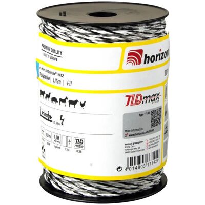 HORIZONT Recinzione Elettrica Turbomax W12 Alta Conduttività Resistenza HORIZONT Recinzione Elettrica Turbomax W12 Alta Conduttività Resistenza