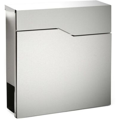 HELLOSHOP26 Cassetta Postale Di Design In Acciaio Inox Scomparto Per Giornali Montante In Acciaio Inox Argento 160000094 HELLOSHOP26 Cassetta Postale Di Design In Acciaio Inox Scomparto Per Giornali Montante In Acciaio Inox Argento 160000094