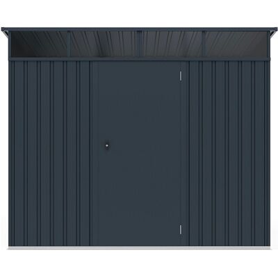 Unique Casetta Da Giardino 6,6 M² Metallo In Acciaio Galvanizzato 0,4 Mm Grigio Antracite - Clafton Unique Casetta Da Giardino 6,6 M² Metallo In Acciaio Galvanizzato 0,4 Mm Grigio Antracite - Clafton
