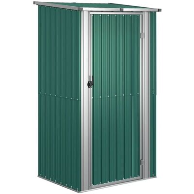 VIDAXL Capanno Da Giardino Verde 118,5x97x209,5 Cm In Acciaio Zincato - VIDAXL Capanno Da Giardino Verde 118,5x97x209,5 Cm In Acciaio Zincato -