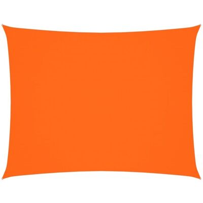 VidaXL Tenda vela rettangolare 3,5x4,5 m Arancione Impermeabile Protezione UV VidaXL Tenda vela rettangolare 3,5x4,5 m Arancione Impermeabile Protezione UV