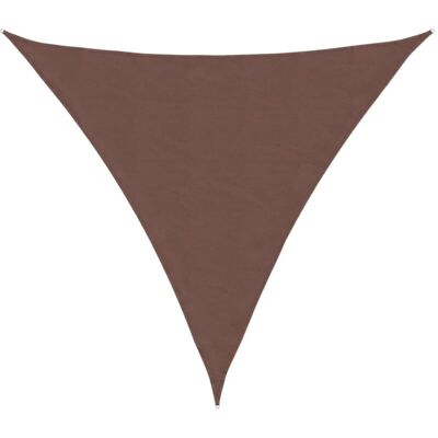 vidaXL Telo Ombra Triangolare Marrone 5x5x5 m vidaXL Telo Ombra Triangolare Marrone 5x5x5 m