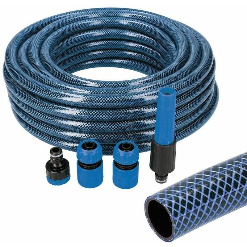 EDM - Set di Tubi flessibili con accessori Azzurro 20 mm x 25 m 5/8'