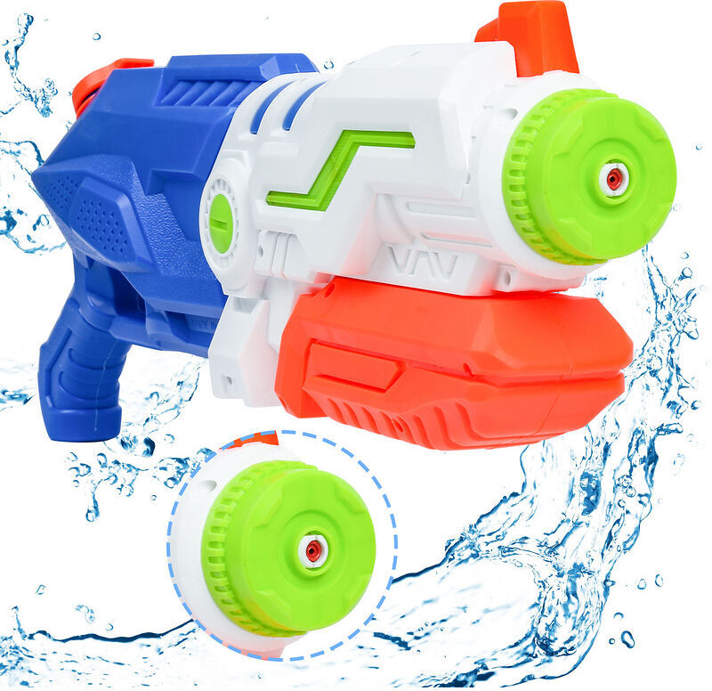 HENGDA - 2x pistola ad acqua gamma 11M pistola a spruzzo giocattolo pistola giocattolo 1030ML - Blu