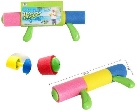 TRADE SHOP TRAESIO Trade Shop - Pistola Ad Acqua Tubo In Gommapiuma Colorata Manico 30x5cm Giochi Bambini 605475