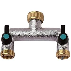 Rubinetto da Giardino SUINGA - Ottone, 1/2'' x 3/4'' Vertical, Doppio Uscita Rubinetto da Giardino SUINGA - Ottone, 1/2'' x 3/4'' Vertical, Doppio Uscita