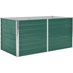 VIDAXL Letto Di Coltura Rialzato 160x80x77 Cm In Acciaio Zincato Verde - VIDAXL Letto Di Coltura Rialzato 160x80x77 Cm In Acciaio Zincato Verde -