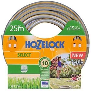 Hozelock - Tubo Da Giardino Select Anti Uv Grigio Giallo Strisce 3d 15mm 25m Hozelock - Tubo Da Giardino Select Anti Uv Grigio Giallo Strisce 3d 15mm 25m