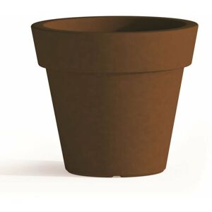 IDRALITE Tekcnoplast - Modello Begonia - Vaso in resina marrone - Vaso IDRALITE Tekcnoplast - Modello Begonia - Vaso in resina marrone - Vaso