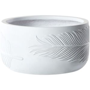 Beliani Vaso da giardino in fibra di argilla 43x43x23 cm - Vaso per piante Beliani Vaso da giardino in fibra di argilla 43x43x23 cm - Vaso per piante