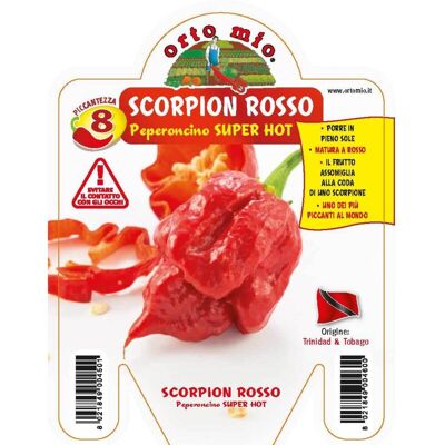 Mitac Peperoncino Piccante Trinidad Scorpion Rosso Mitac Peperoncino Piccante Trinidad Scorpion Rosso