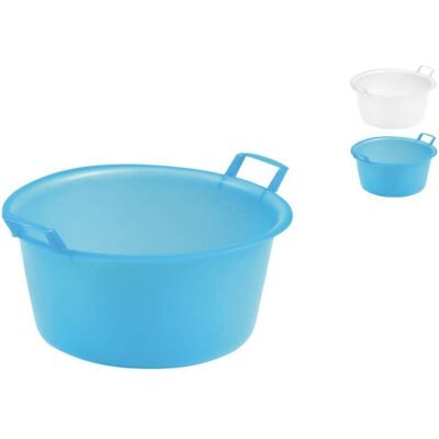 Stefanplast Bacinella Tonda In Polietilene - Azzurro O Bianco - 35 Cm Stefanplast Bacinella Tonda In Polietilene - Azzurro O Bianco - 35 Cm