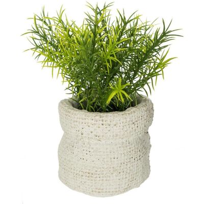 ATMOSPHERA - Pianta Artificiale In Vaso Di Cemento H14cm - Modello 3 Créateur D'Intérieur ATMOSPHERA - Pianta Artificiale In Vaso Di Cemento H14cm - Modello 3 Créateur D'Intérieur