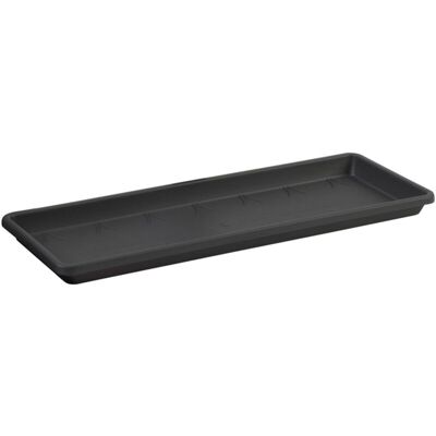 Elho Barcelona Trough Saucer 90 Anthracite Sottovaso Rettangolare Elho Barcelona Trough Saucer 90 Anthracite Sottovaso Rettangolare