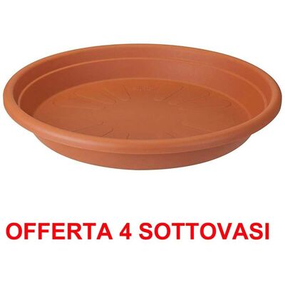 ALTRO Elho Offerta 4 Sottovaso Universal Saucer Round 27cm Terra ALTRO Elho Offerta 4 Sottovaso Universal Saucer Round 27cm Terra