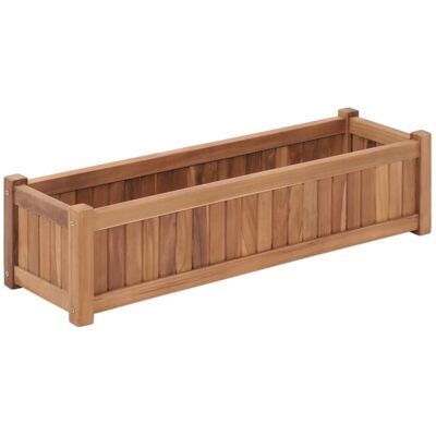 VIDAXL - Fioriera in legno di teck con gambe - Giardino, balcone, patio VIDAXL - Fioriera in legno di teck con gambe - Giardino, balcone, patio