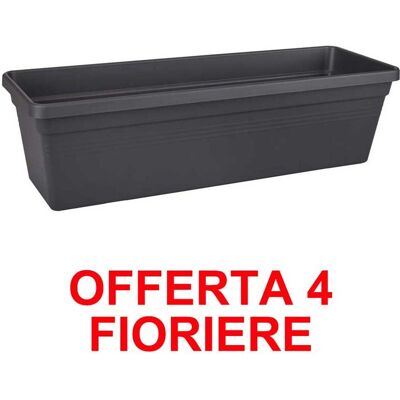 ALTRO Fioriera Green Basics Trough 60cm Living Black Elho ALTRO Fioriera Green Basics Trough 60cm Living Black Elho