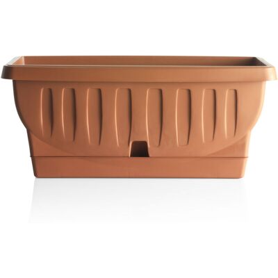 Bama Fioriera Natura Con Sottovaso 80 X 38,5 X 35h Cm - Bama Fioriera Natura Con Sottovaso 80 X 38,5 X 35h Cm -