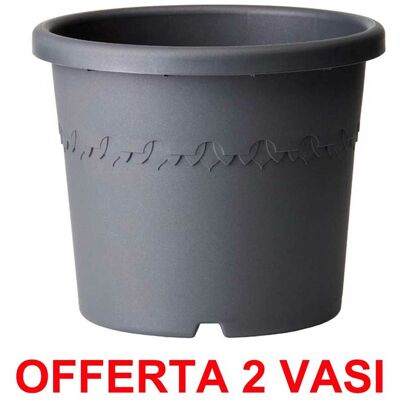 ALTRO Elho - Offerta 2 Vaso Algarve Cilindro Wheels 48cm Anthracite ALTRO Elho - Offerta 2 Vaso Algarve Cilindro Wheels 48cm Anthracite