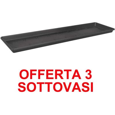 ALTRO Offerta 3 Sottovaso Green Basics Trough Saucer 50cm Living Black Elho ALTRO Offerta 3 Sottovaso Green Basics Trough Saucer 50cm Living Black Elho