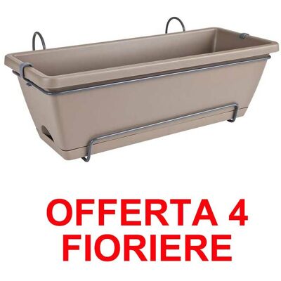 ALTRO Elho - Offerta 4 Fioriera Barcelona Allin1 50cm Taupe ALTRO Elho - Offerta 4 Fioriera Barcelona Allin1 50cm Taupe
