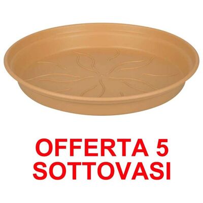 ALTRO Elho - Offerta 5 Sottovaso Green Basics Growpot Saucer 14cm Mild Terra ALTRO Elho - Offerta 5 Sottovaso Green Basics Growpot Saucer 14cm Mild Terra