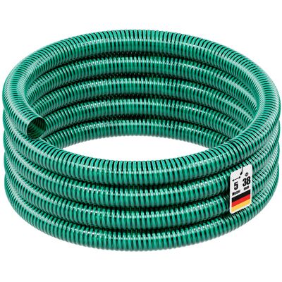 WILTEC Tubo Spiralato Per Aspirazione, Verde, Da 5m Ø 38mm (1 1/2") - Made In Europe WILTEC Tubo Spiralato Per Aspirazione, Verde, Da 5m Ø 38mm (1 1/2") - Made In Europe