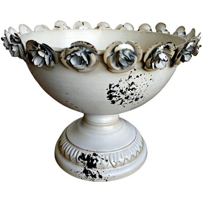 OEM Vaso Da Fiori, Fioriera Da Giardino, Contenitore - Bianco Anticato OEM Vaso Da Fiori, Fioriera Da Giardino, Contenitore - Bianco Anticato