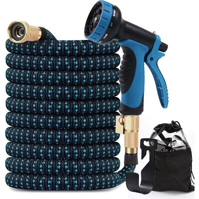 Neptune Tubo Da Giardino Estensibile Da 15 M/50 Piedi, Tubo Da Giardino Estensibile Con Pistola A Spruzzo A 8 Funzioni (raccordi Da 1/2" E 3/4"), Per Irrigazione E Pulizia Di Giardino, Prato E Auto Neptune Tubo Da Giardino Estensibile Da 15 M/50 Piedi, Tubo Da Giardino Estensibile Con Pistola A Spruzzo A 8 Funzioni (raccordi Da 1/2" E 3/4"), Per Irrigazione E Pulizia Di Giardino, Prato E Auto