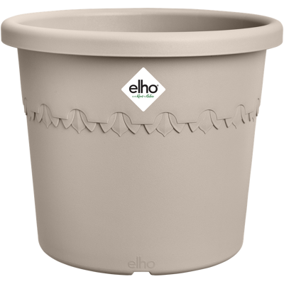 Elho Algarve Cilindro 48 Beige Fungo Vaso Rotondo Elho Algarve Cilindro 48 Beige Fungo Vaso Rotondo