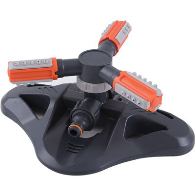 Zone Irrigatore Da Giardino, Irrigatore Automatico Rotante A 360° Con 3 Bracci Di Irrigazione Per Prato E Giardino. Zone Irrigatore Da Giardino, Irrigatore Automatico Rotante A 360° Con 3 Bracci Di Irrigazione Per Prato E Giardino.