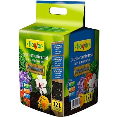 FLOWER Substrato Premium Di Fiori, Compatto, 12 Litri FLOWER Substrato Premium Di Fiori, Compatto, 12 Litri