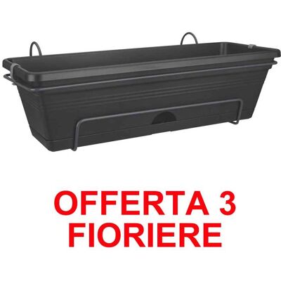 ALTRO Elho - Offerta 3 Fioriera Green Basics Trough Allin1 50cm Living Black ALTRO Elho - Offerta 3 Fioriera Green Basics Trough Allin1 50cm Living Black