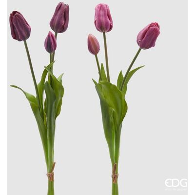 EDG Enzo De Gasperi Tulipano Gommato Olis 3 Rami H 48 Cm Lilla O Malva 1 Cf EDG Enzo De Gasperi Tulipano Gommato Olis 3 Rami H 48 Cm Lilla O Malva 1 Cf