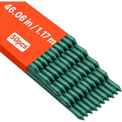 VEVOR Picchetti Da Giardino 1170 Mm Confezione Da 50, Bastoni Di Sostegno Per Piante Con Estremita Appuntita E Protuberanze Antiscivolo Per La Coltivazione Di Piante Rampicanti, Verdure Da Esterno VEVOR Picchetti Da Giardino 1170 Mm Confezione Da 50, Bastoni Di Sostegno Per Piante Con Estremita Appuntita E Protuberanze Antiscivolo Per La Coltivazione Di Piante Rampicanti, Verdure Da Esterno