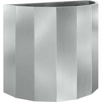 HELLOSHOP26 Fioriera Semi-tonda Contemporanea Per Esterni 60 X 30 X 50 Cm In Acciaio Galvanizzato Argento 020052962 HELLOSHOP26 Fioriera Semi-tonda Contemporanea Per Esterni 60 X 30 X 50 Cm In Acciaio Galvanizzato Argento 020052962